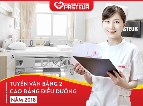 Trường Cao đẳng Y dược Pasteur tuyển sinh Văn bằng 2 Cao đẳng Điều dưỡng
